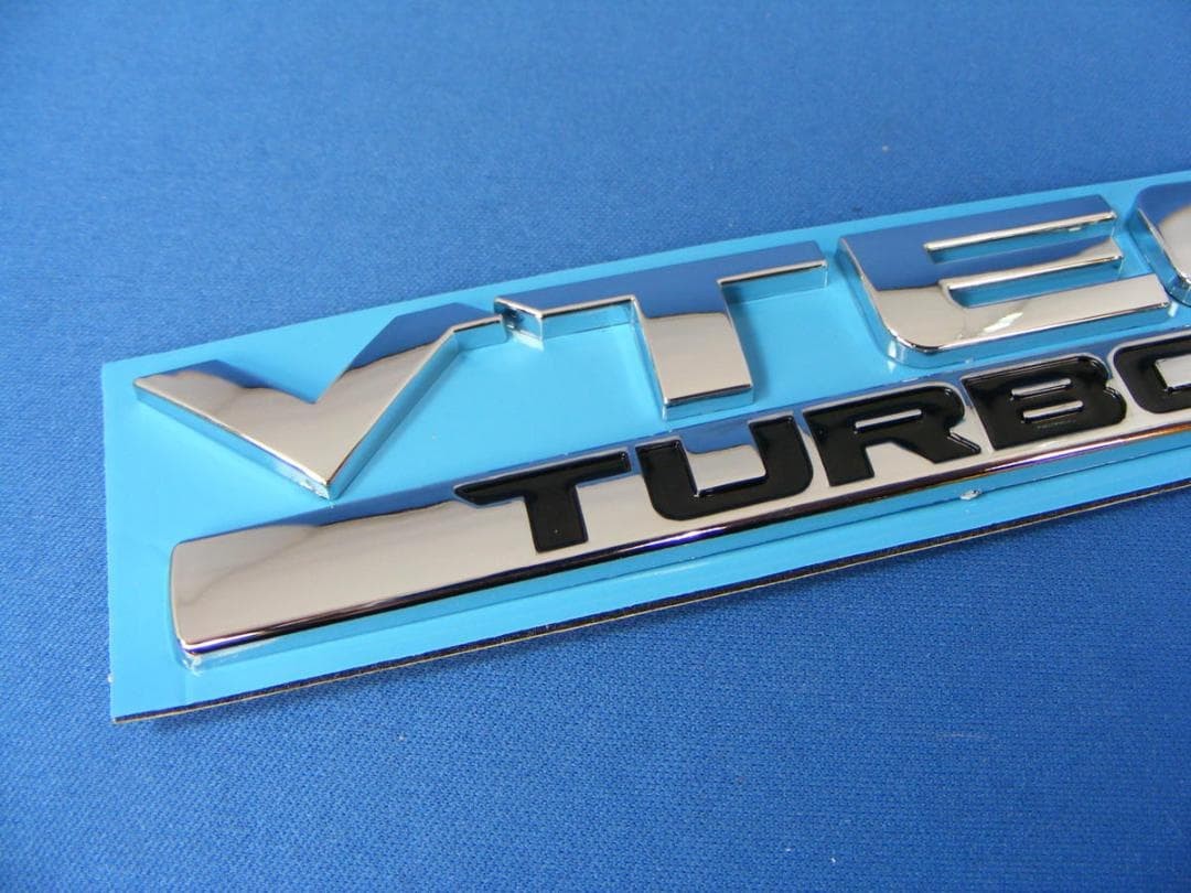 ● V-TEC TURBO ABS chrome plated/black separate specifications!