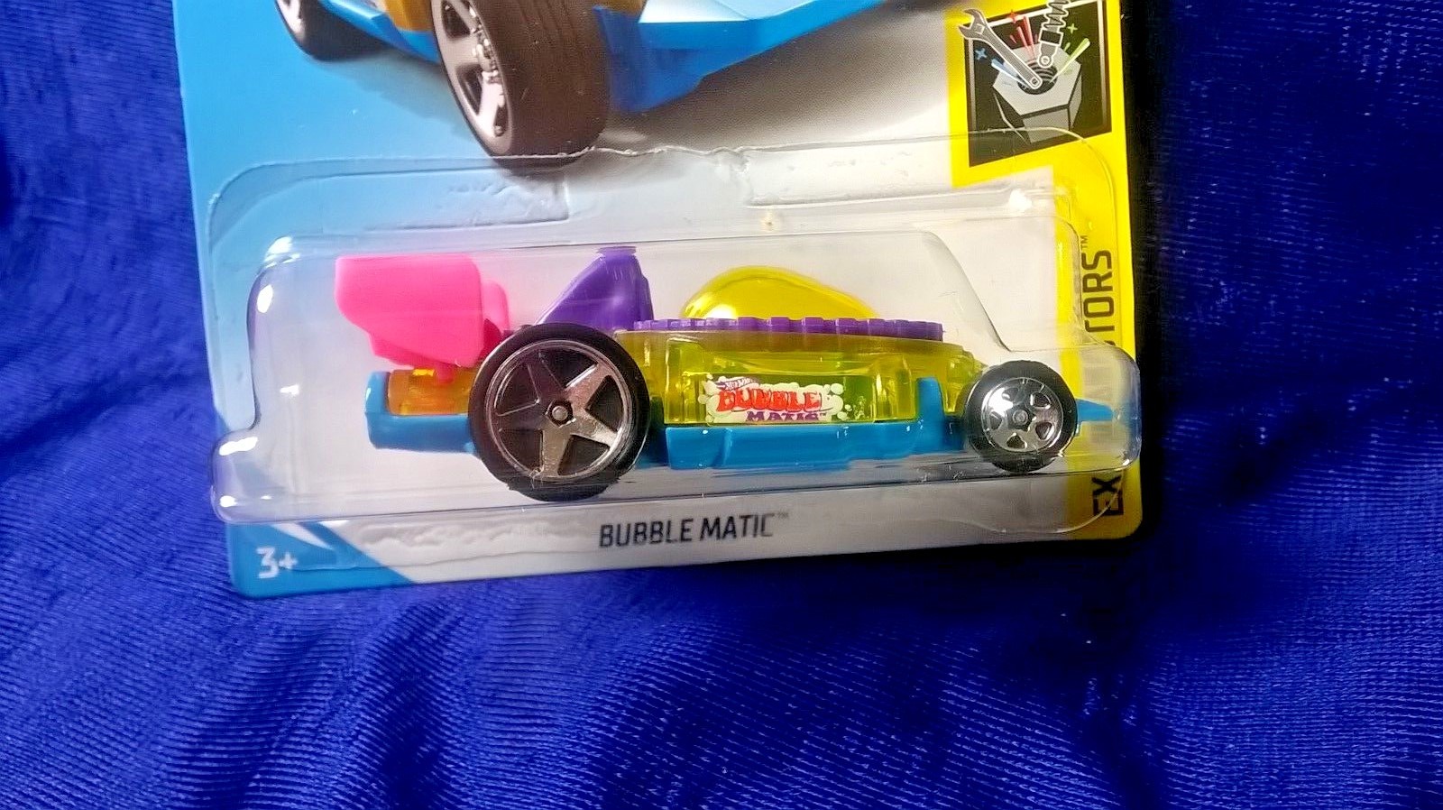 Hot Wheels Bubble Matic Experimotors #9/10 Track Stars Yellow Bubble Top New