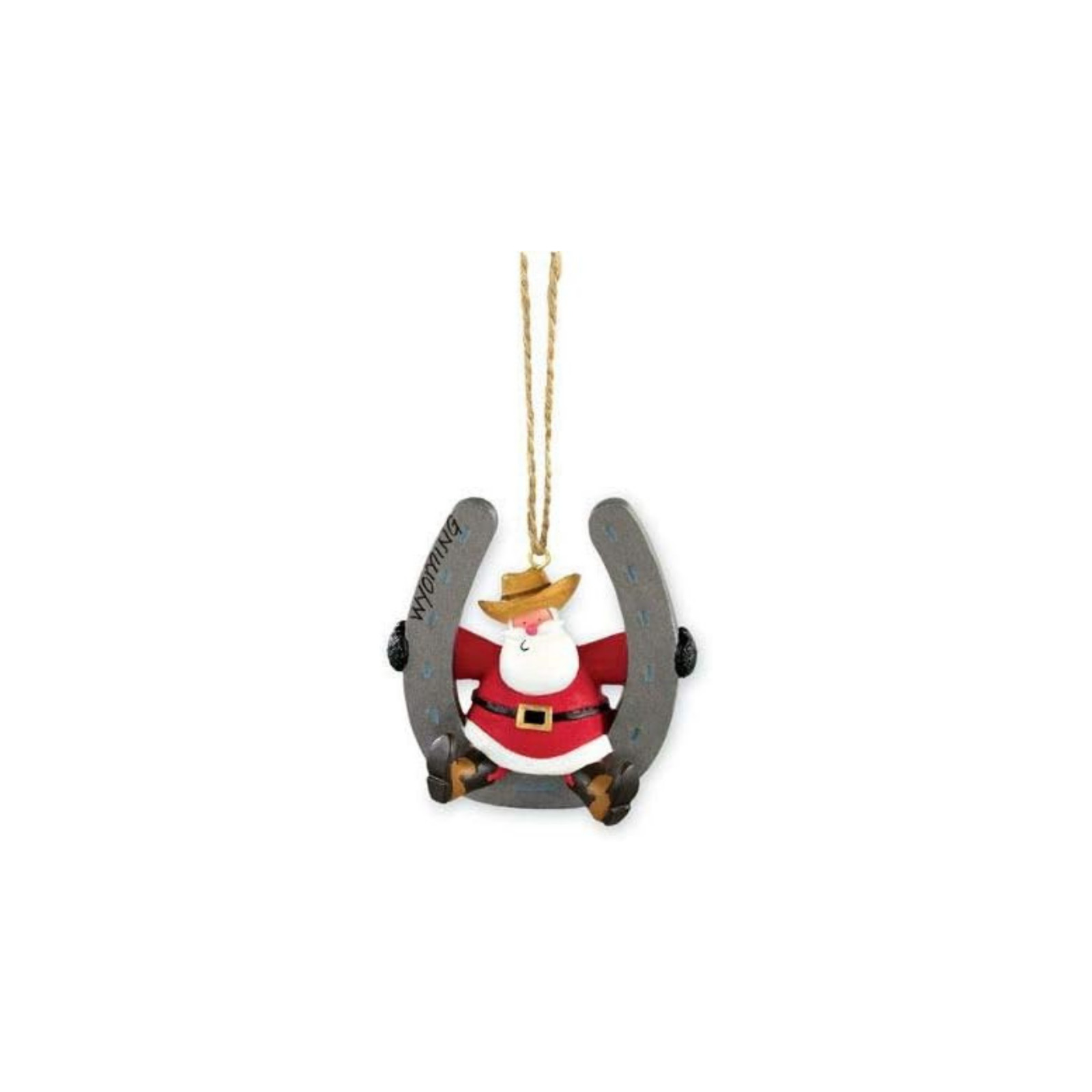 Cape Shore Horseshoe Western Santa Claus Christmas Ornament Decoration