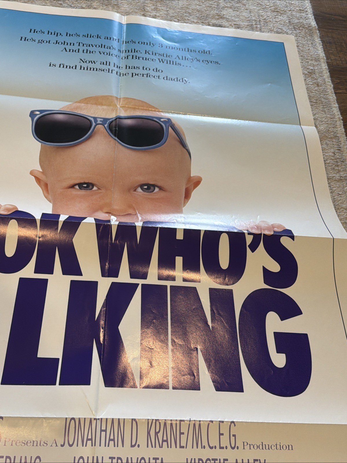 Look Who’s Talking Vintage Movie Poster