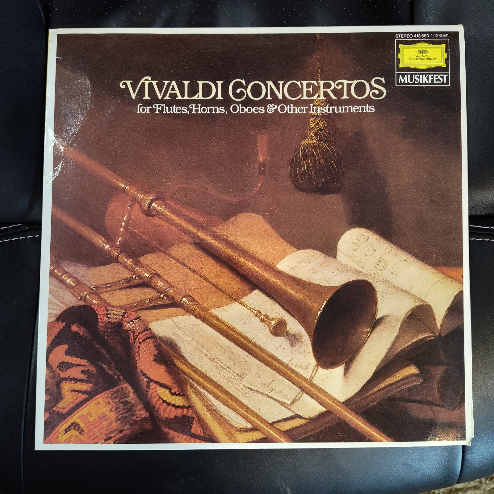 Vivaldi Concertos Vinyl Record LP 33 RPM Flutes Horns Oboes DG Album