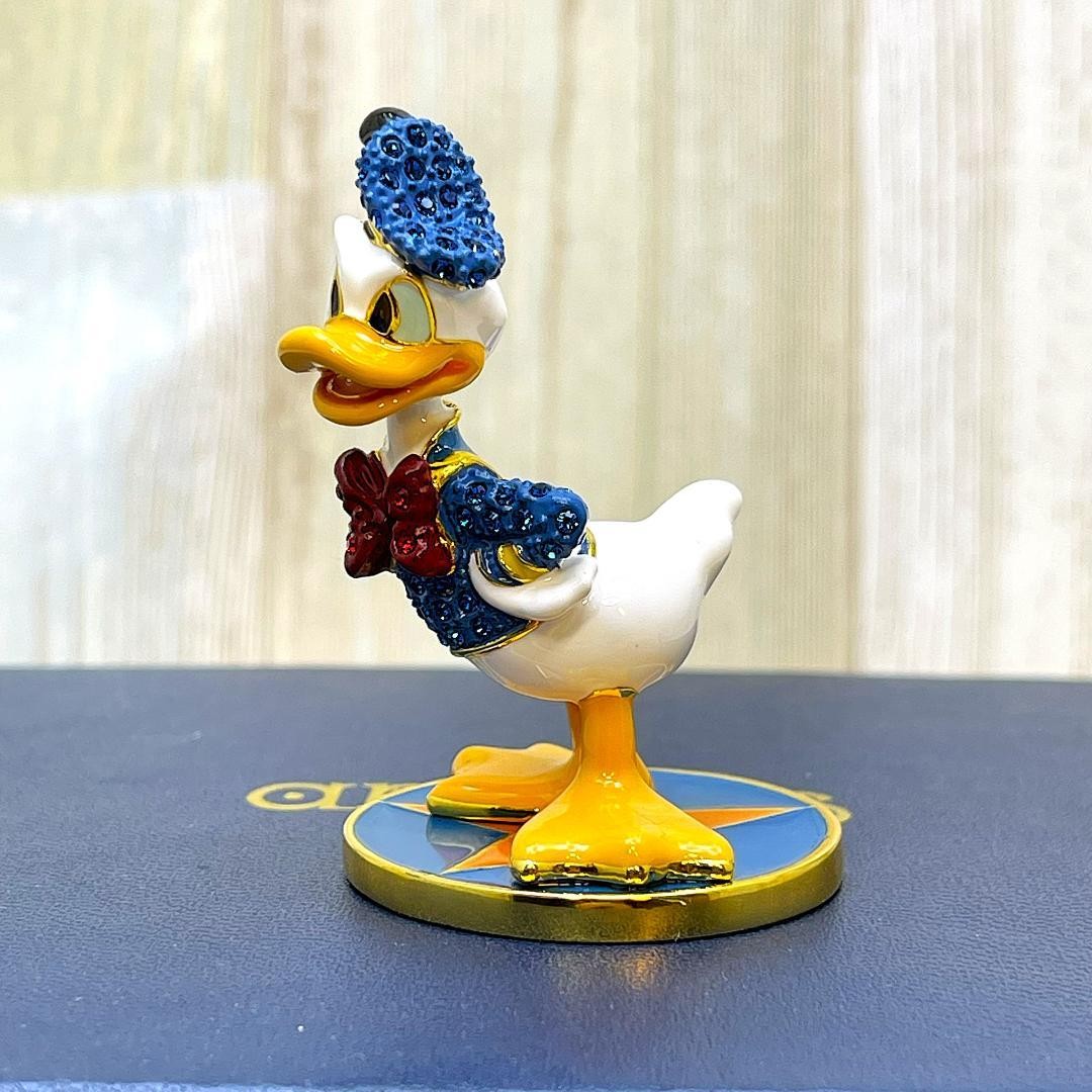 Donald Duck Swarovski Metal Figure Disney TDL Cinderella Castle 5.7cm Used