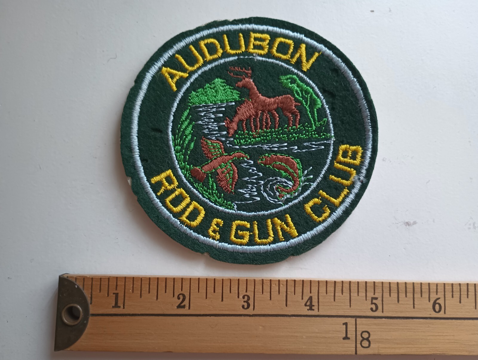 * 1950 TEANECK POLICE SHOOTING RIFLE GUN PISTOL TOURNAMENT PATCH CREST *