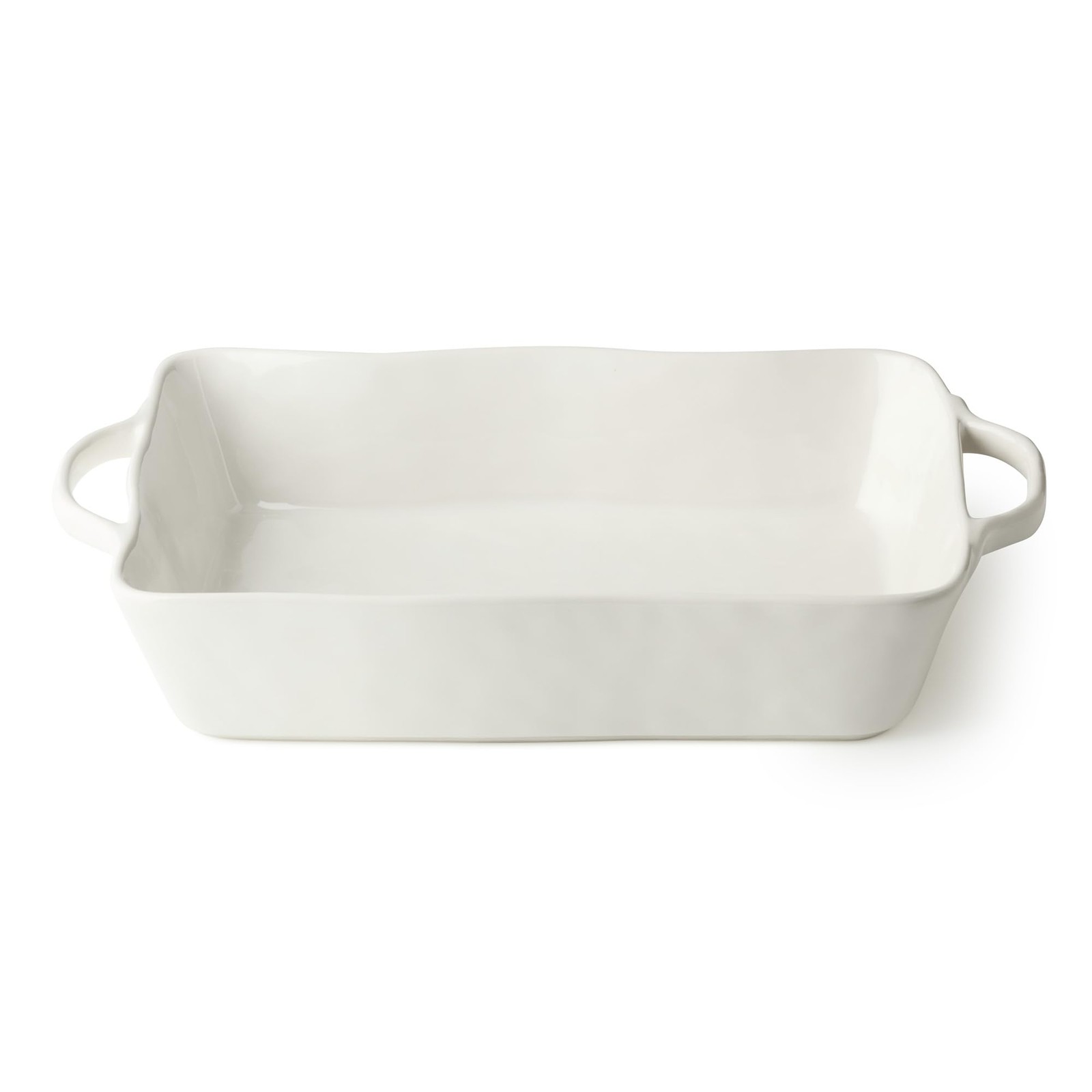 Linen Cream Stoneware Rectangular Baker, 14×8.75×2.75″, Oven Bakeware