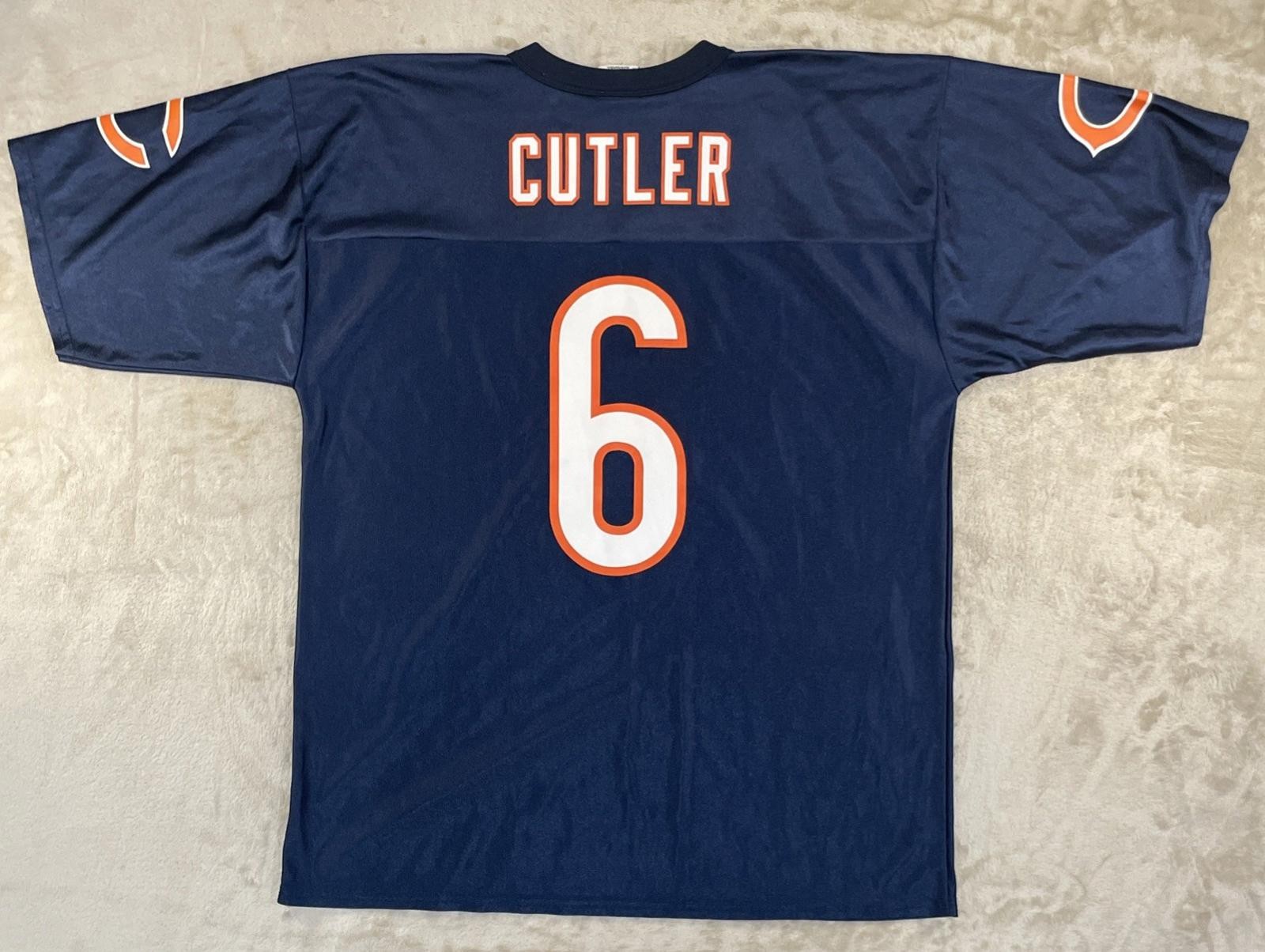 Chicago Bears NFL Team Apparel Jersey Large Jay Cutler #6 Blue Football L