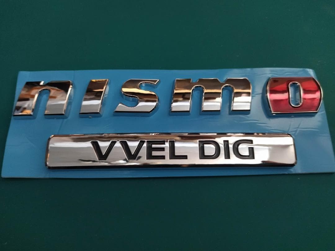 NISMO VVEL DIG 3D emblem plated silver Nissan Patrol