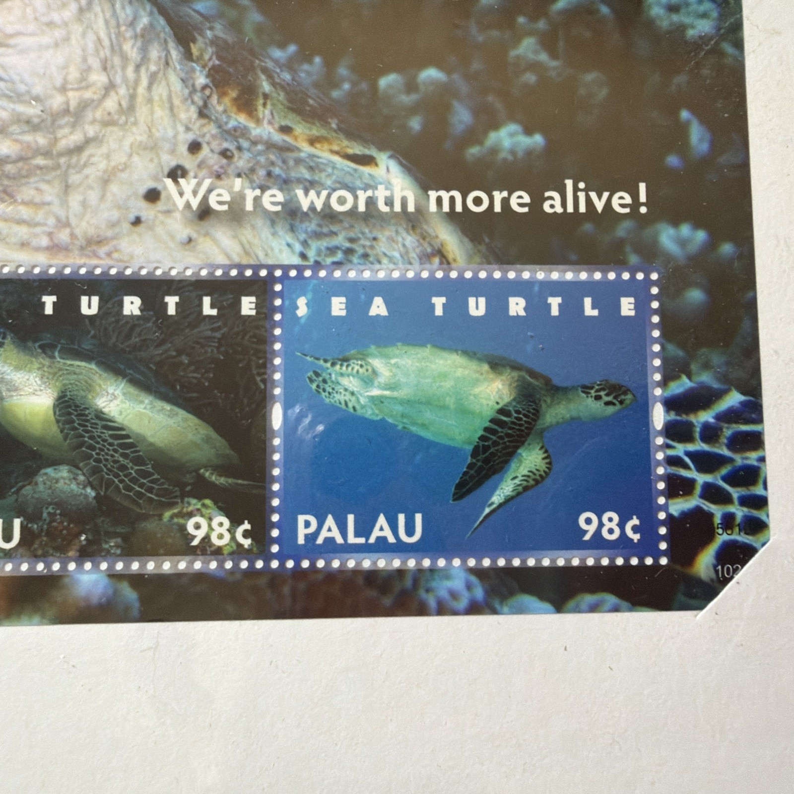 Collectable Turtle Stamps Gift from President of Republic of Palau Box 2