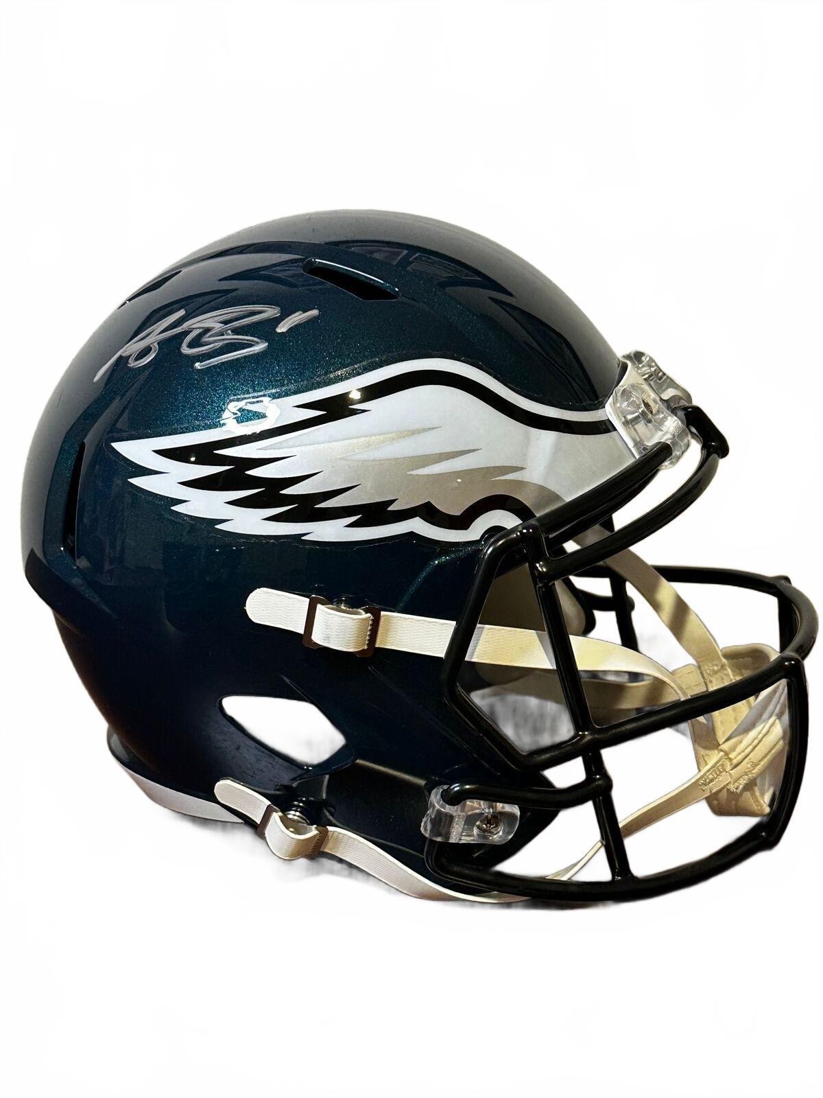 AJ Brown Autographed Replica Helmet Philadelphia Eagles