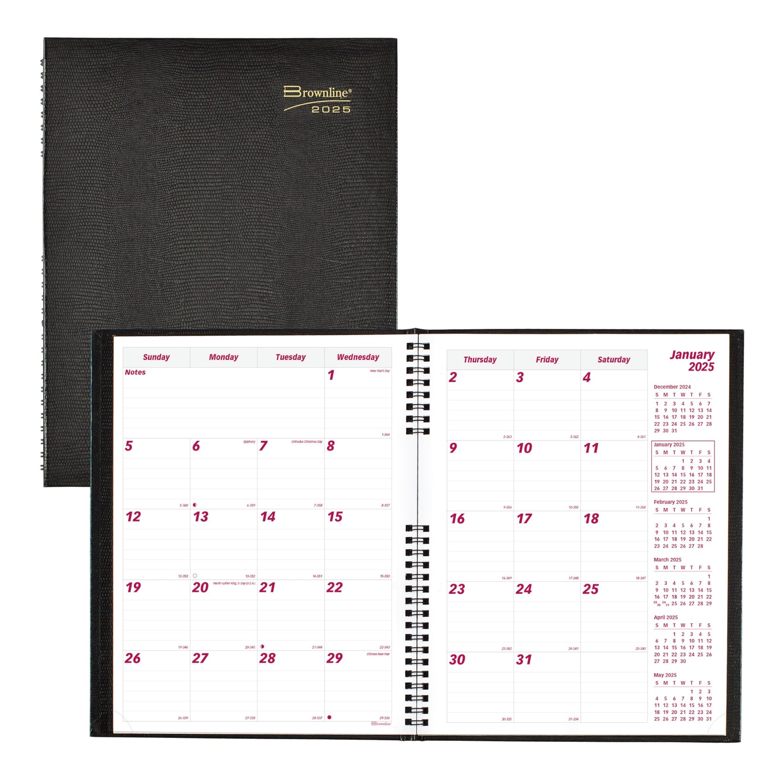 Brownline CoilPro Monthly Planner 2024, 11-inch Height,Planners & Organizers