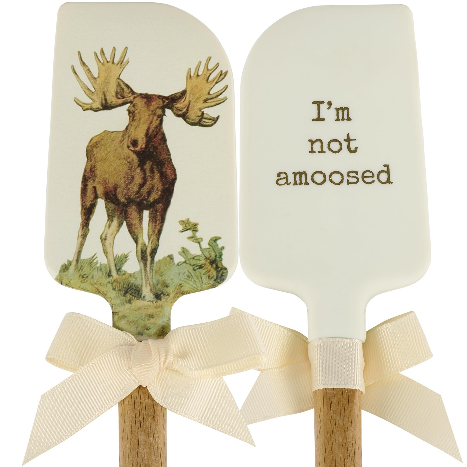 Primitives by Kathy Lake & Cabin Moose Silicone Spatula “I’m Not Amoosed”