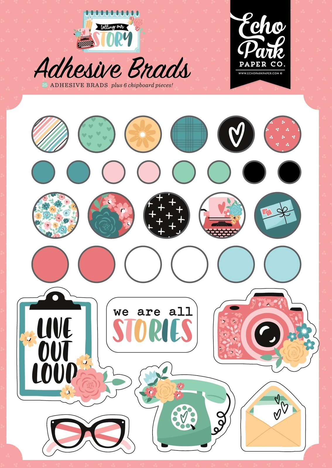 Telling Our Story Adhesive Brads