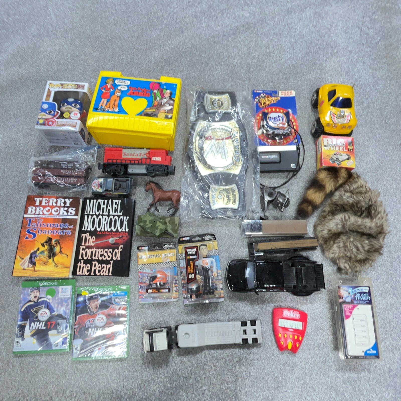 Vintage Junk Drawer Flea Market Reseller Lot Toy Video Game Collectibles Train