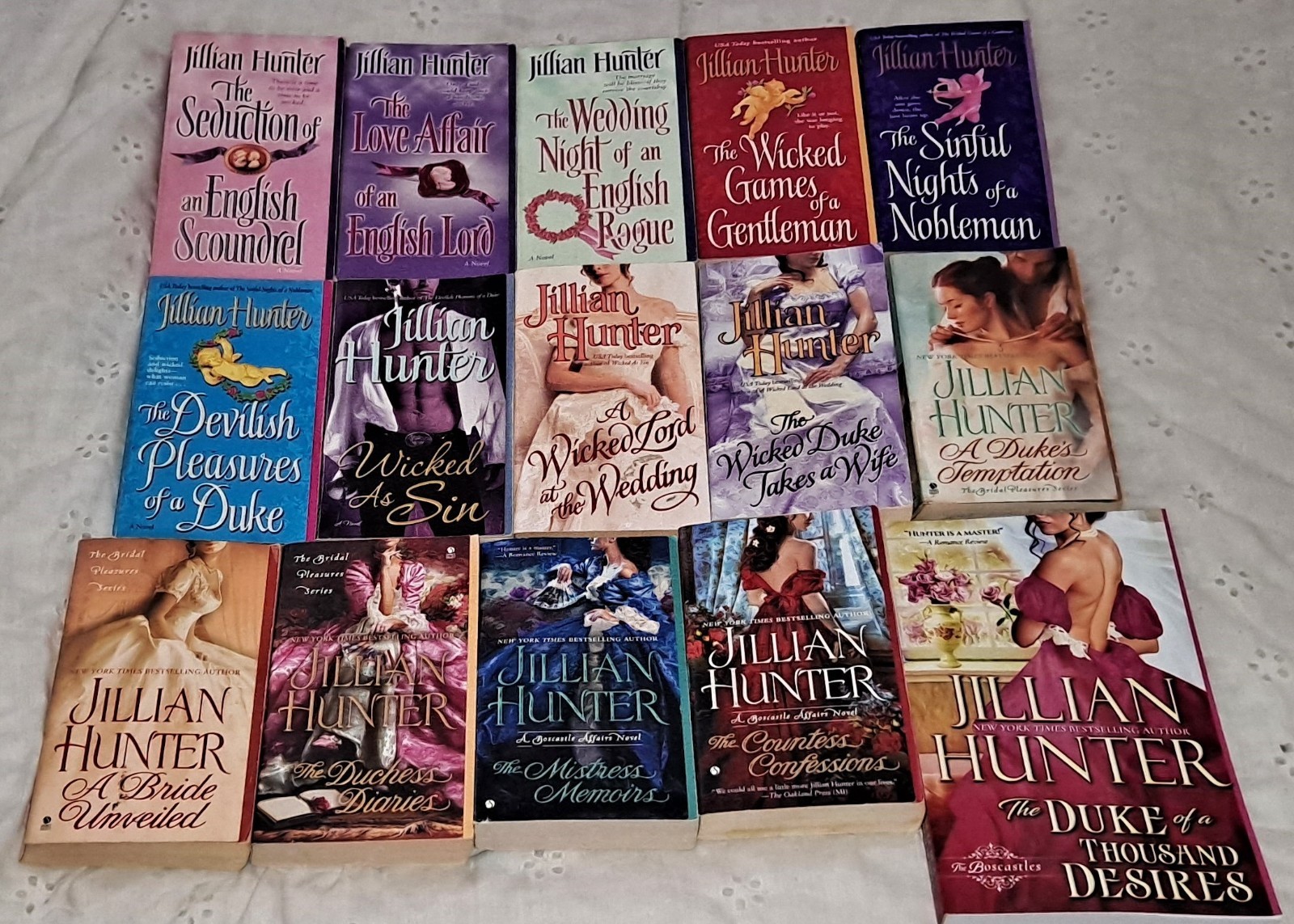 COMPLETE (1-15) BOSCASTLE FAMILY Series by JILLIAN HUNTER Lot of 15 Paperbacks