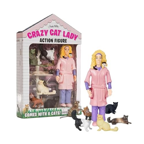 Accoutrements Crazy Cat Lady Action Figure Multicolored, 8″