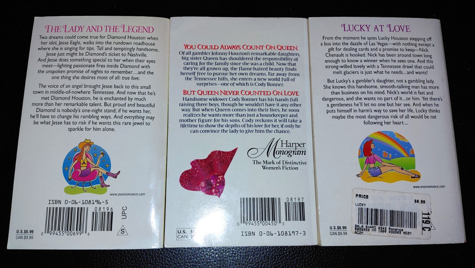 GAMBLER’S DAUGHTERS Trilogy by SHARON SALA Lot of 3 Paperbacks