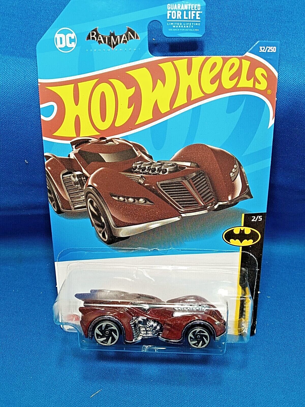 Hot Wheels Batman: Arkham Asylum Batmobile Batman #2/5 Red Diecast 1:64 Scale