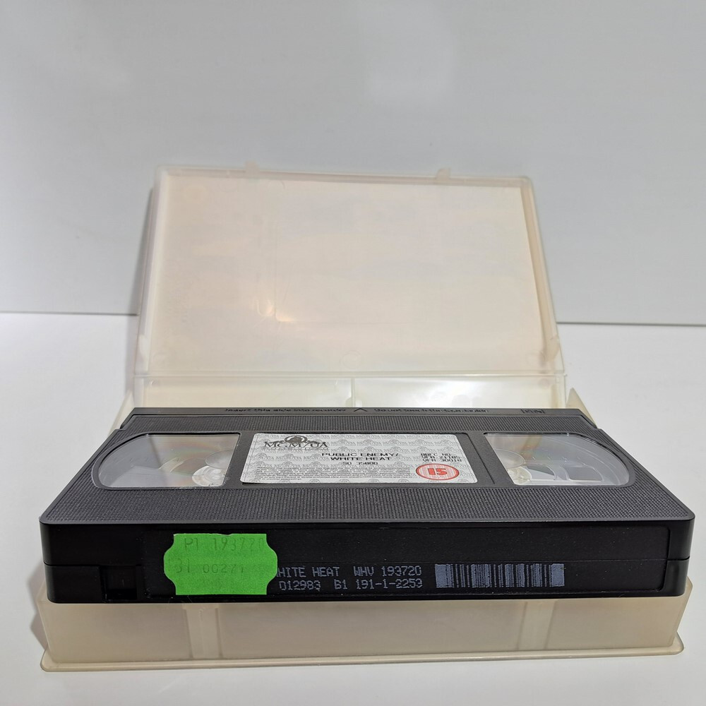 CRIME VHS TAPE The Public Enemy 1931 / White Heat 1949 PAL James Cagney