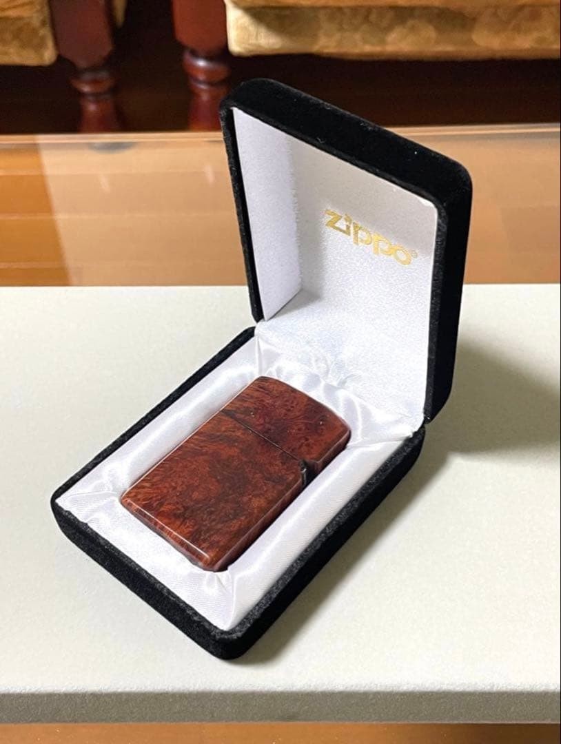 zippo briarwood slim 1985 vintage good condition