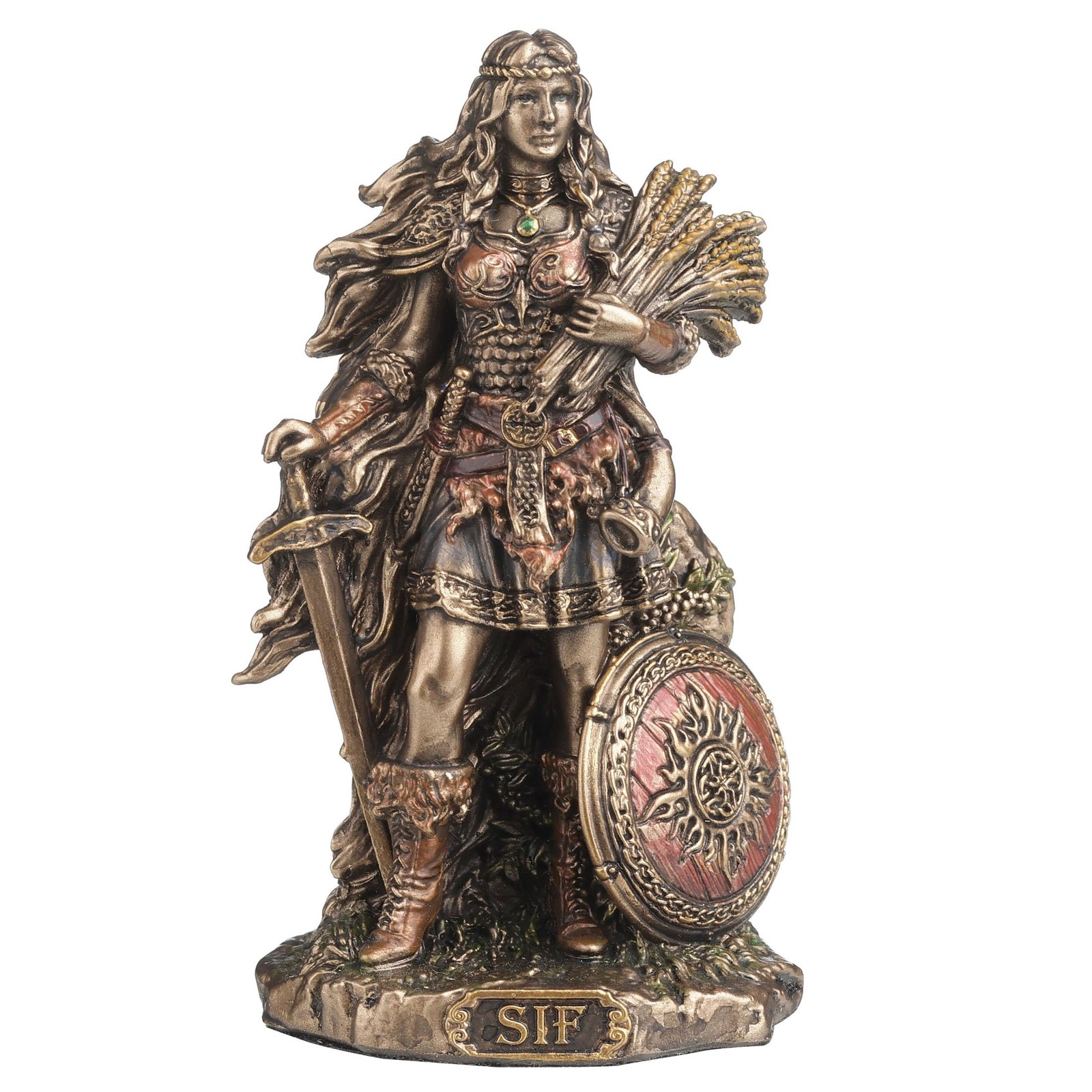 Veronese Lady SIF Norse Goddess Hand Painted Polystone Miniature Figurine
