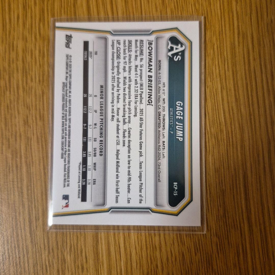 topps Bowman Chrome Gage Jump 1st