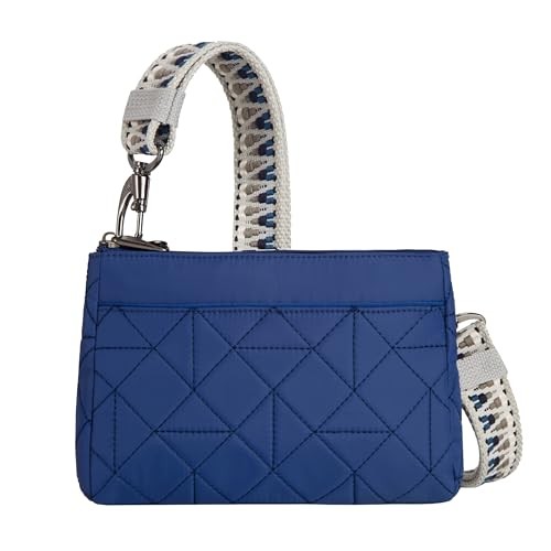 Travelon unisex adult Anti Theft Boho Clutch Crossbody Lush Blue Travelon