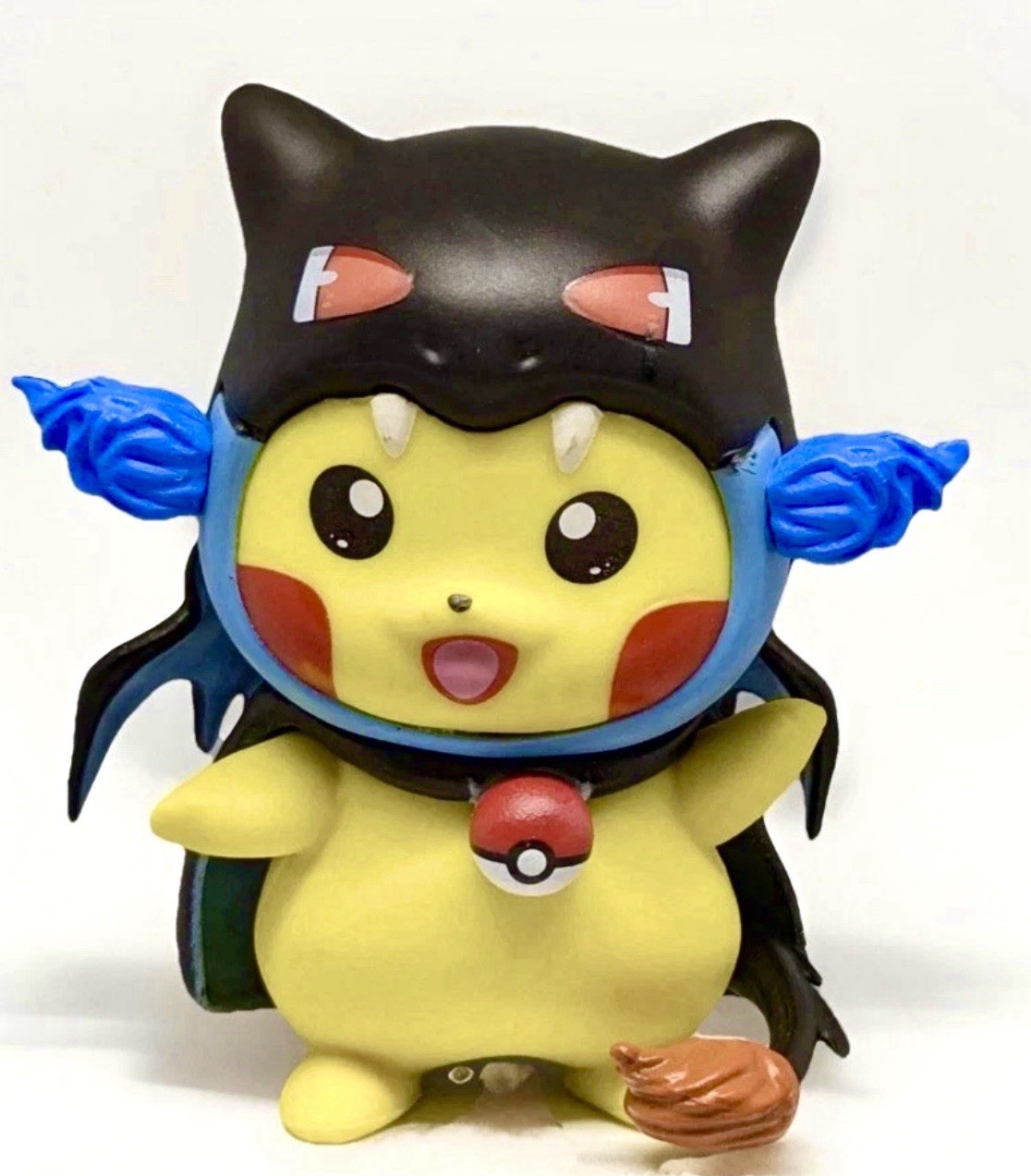 Pikachu Mega Charizard X Cosplay Figure Collectible Pokemon Style Toy Cute