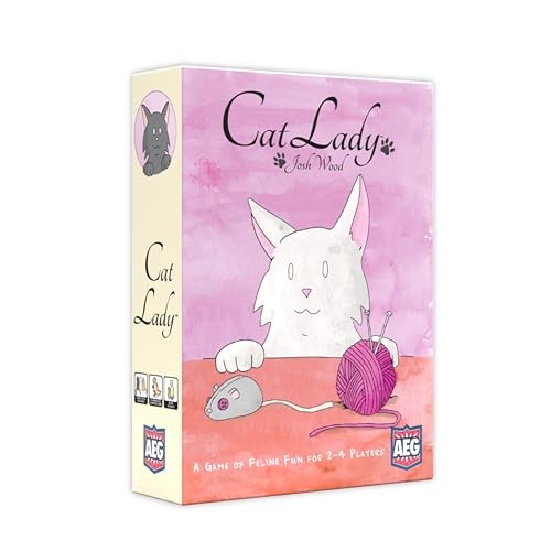 Cat Lady Card Game, Collect and Rescue Cats, 2–4 Players, Ages 14+, by AEG
