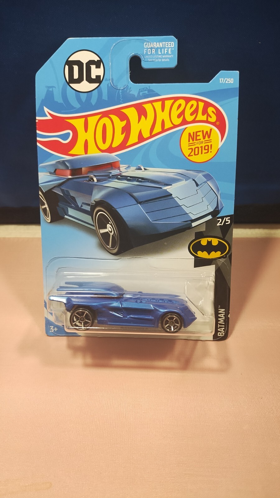 2019 Hot Wheels Batmobile DC Comics Batman Series #2/5 Blue Diecast 1:64 Scale