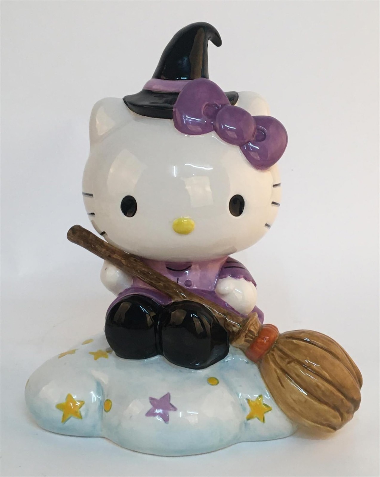 Blue Sky Clayworks Hello Kitty Flying Witch Figurine 7in Home Decor