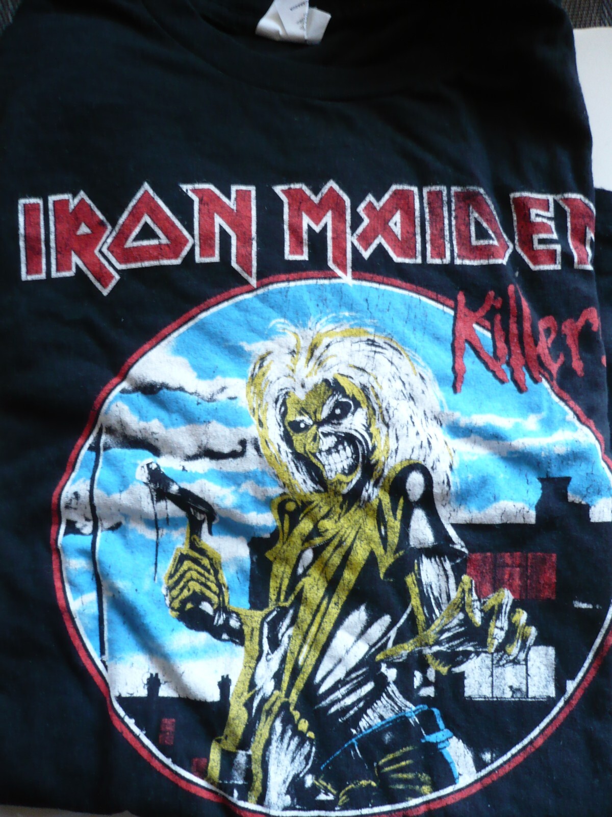 IRON MAIDEN KILLERS All BAY ISLAND Tee T-shirt BLACK, SIZE XL X-Large ROCK SHIRT