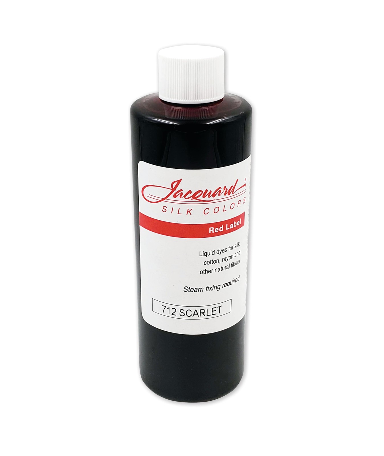 Jacquard Red Silk Dye 250ml Professional Textile Paint for Art Projects Standard