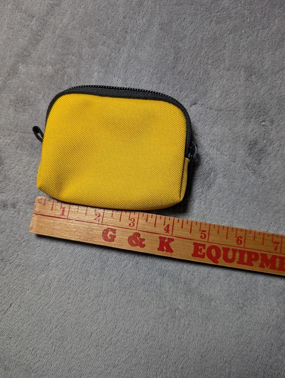 Manhattan Portage Coin Purse Zipper Card Holder Yellow Cordura Fabric 1008 NWOT