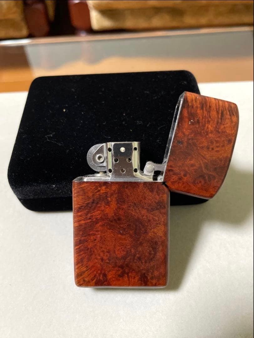 zippo briarwood slim 1985 vintage good condition