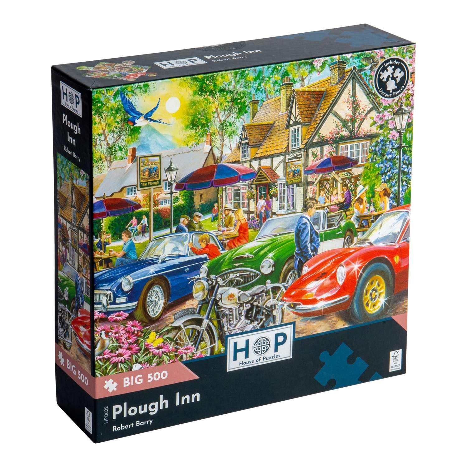 House of Puzzles Plough Inn 500 Piece Large Jigsaw Puzzle