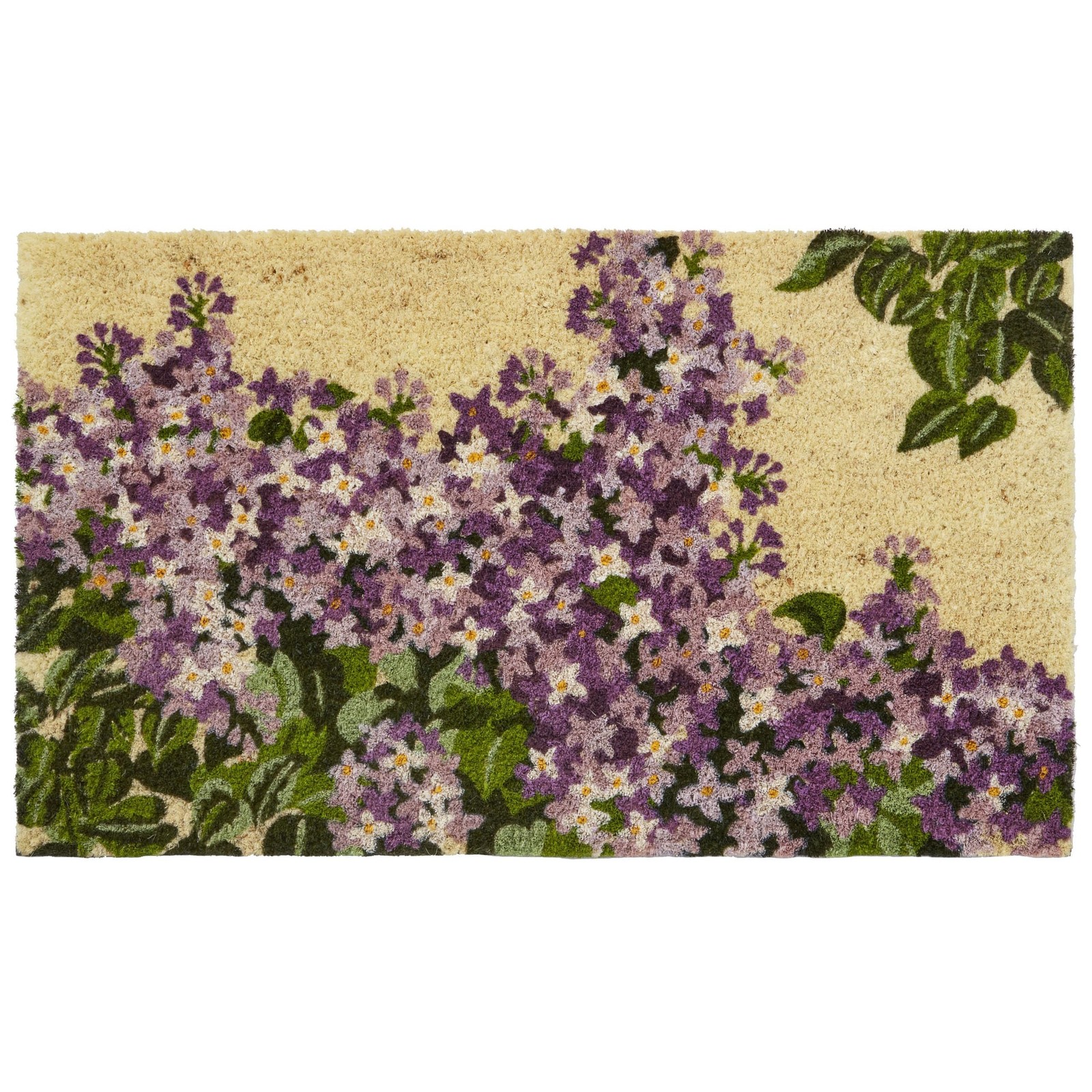 HF by LT Lilac Coir Doormat 18×30 Durable Eco-Friendly PVC Backing Mat