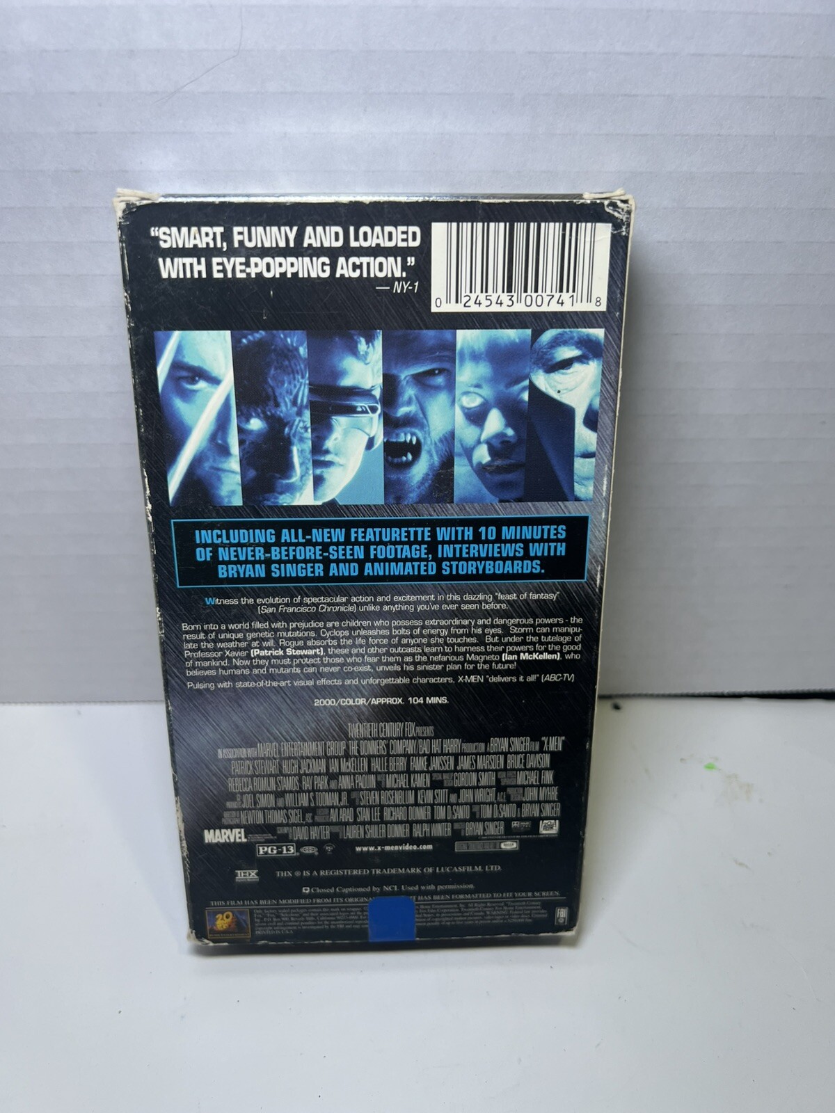 X-Men VHS Tape 2000 Holographic Case