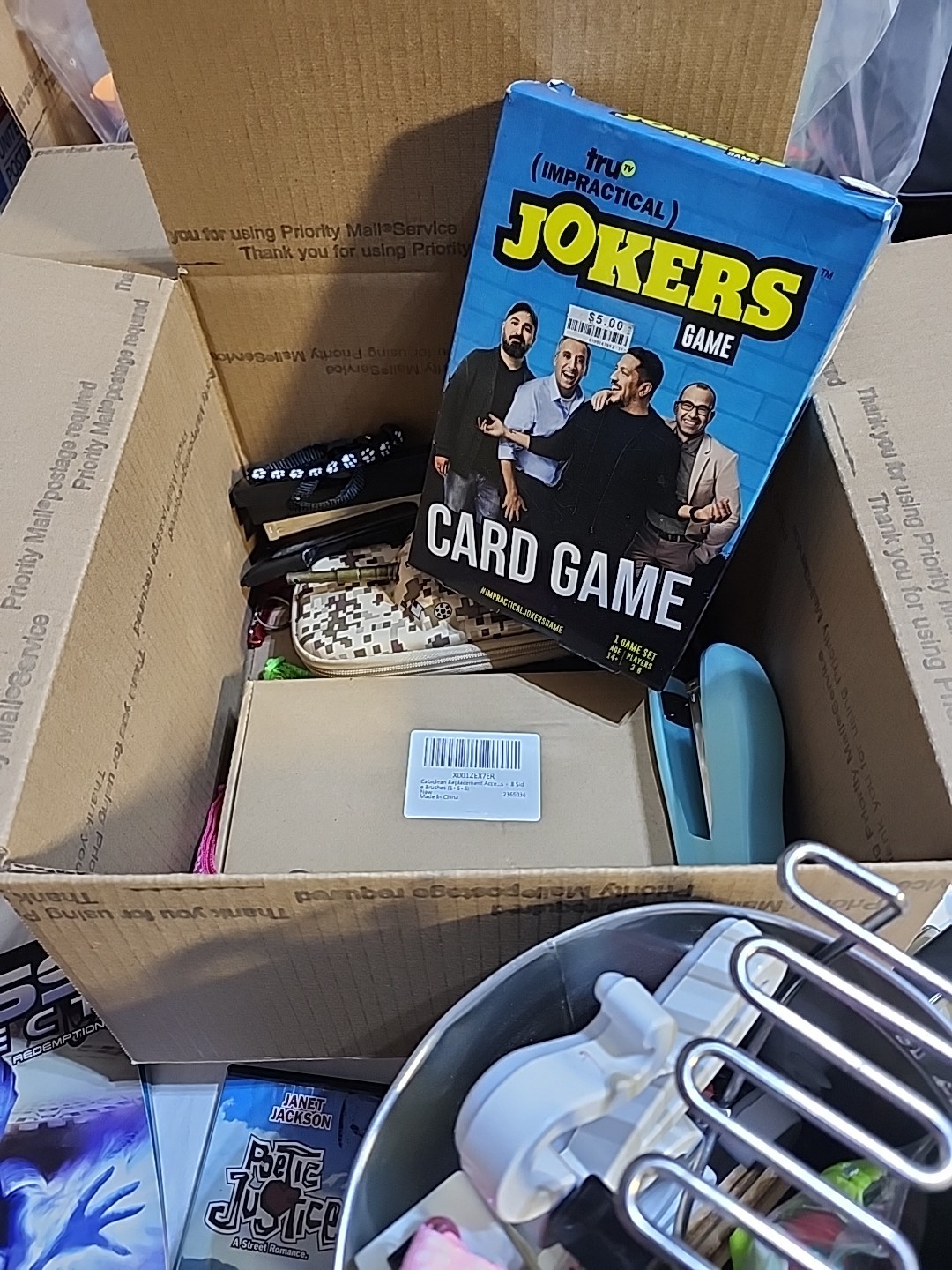 Junk Drawer Lot 2 Random Games Jewelry Movie Books ECT Not All Junk Vintage Now
