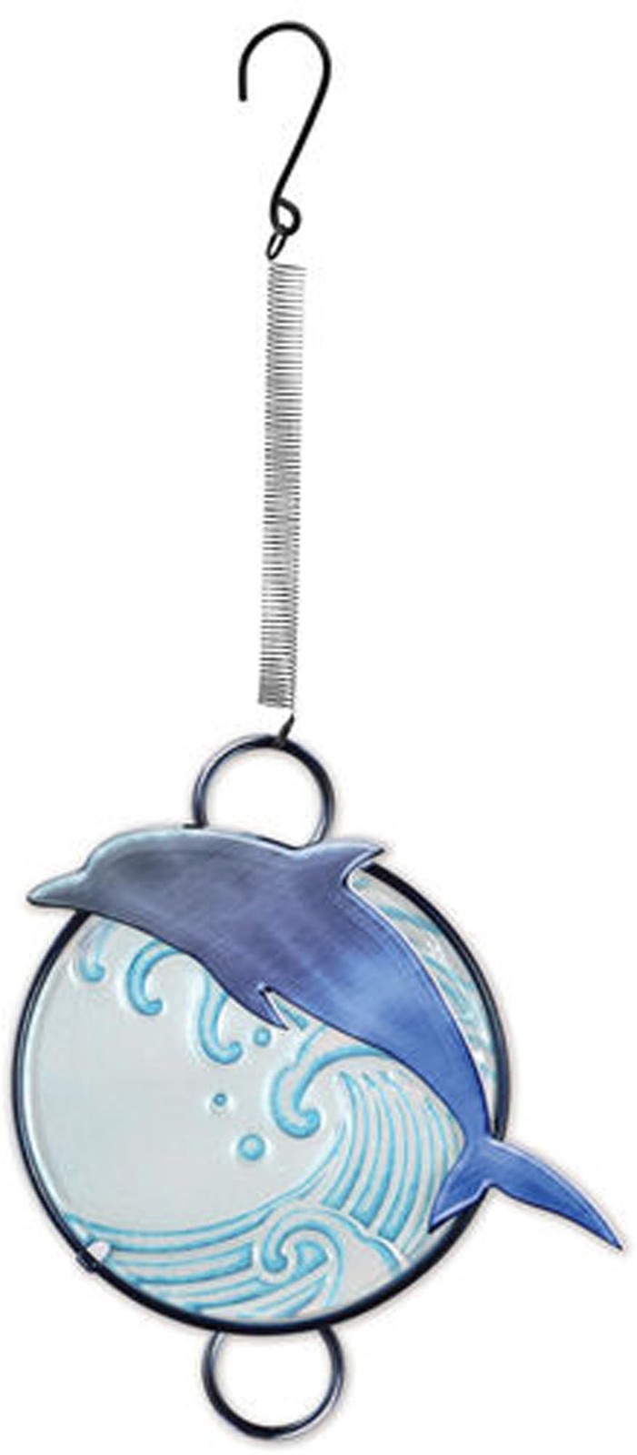 Sunset Vista Designs Inch Metal Outdoor Bouncing Ornament Jade Blue 6 25 11