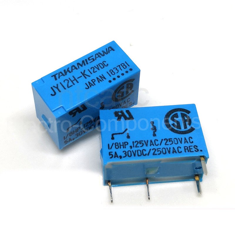 JY12H-K 12VDC Power Relay 5A 12VDC 4Pins 10PCS