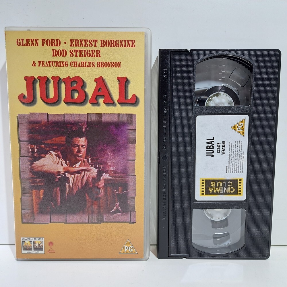 WESTERN VHS TAPE Jubal 1956 PAL Glenn Ford, Rod Steiger, Charles Bronson ZS