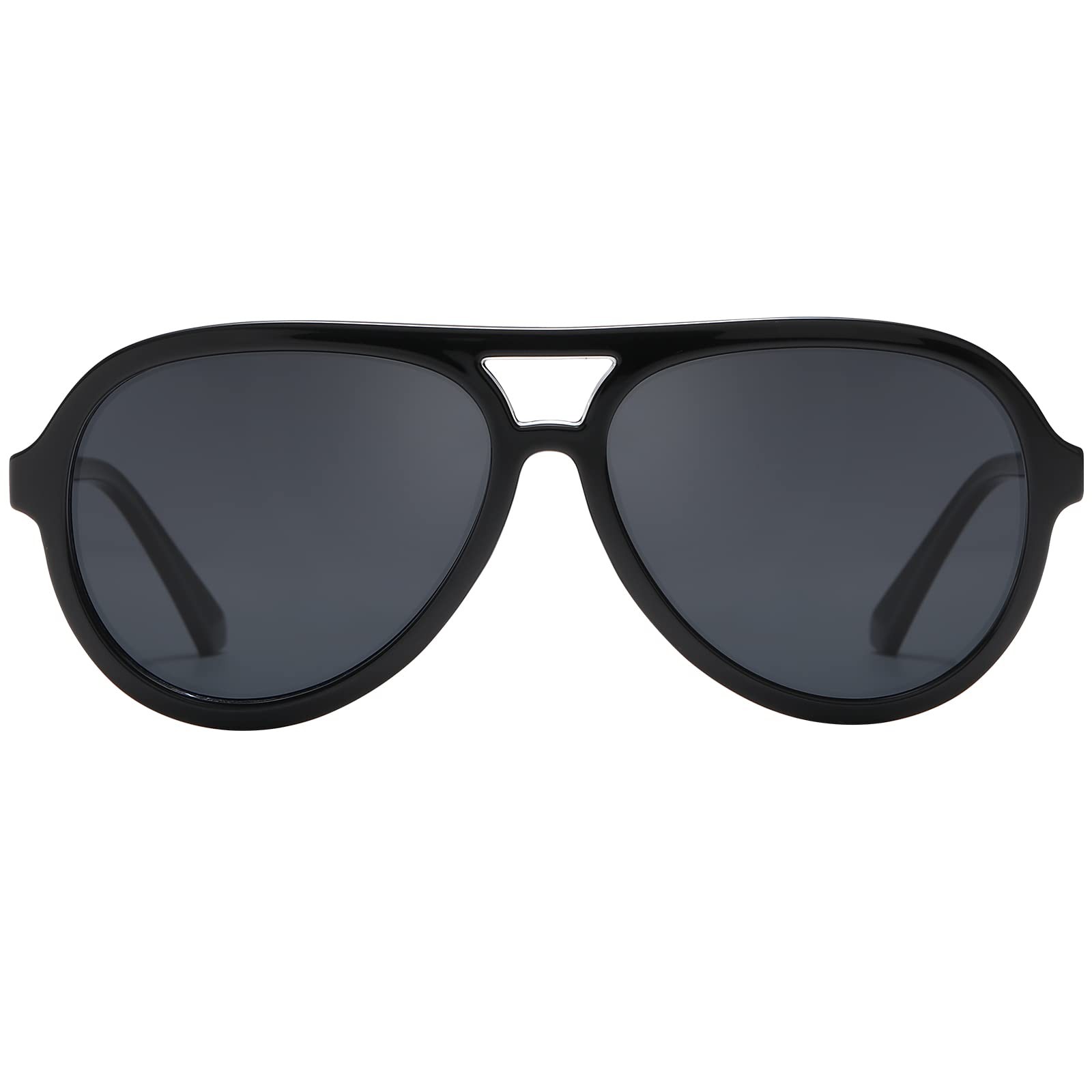 DUCO Retro Aviator Polarized Sunglasses for Men & Women – DC1208