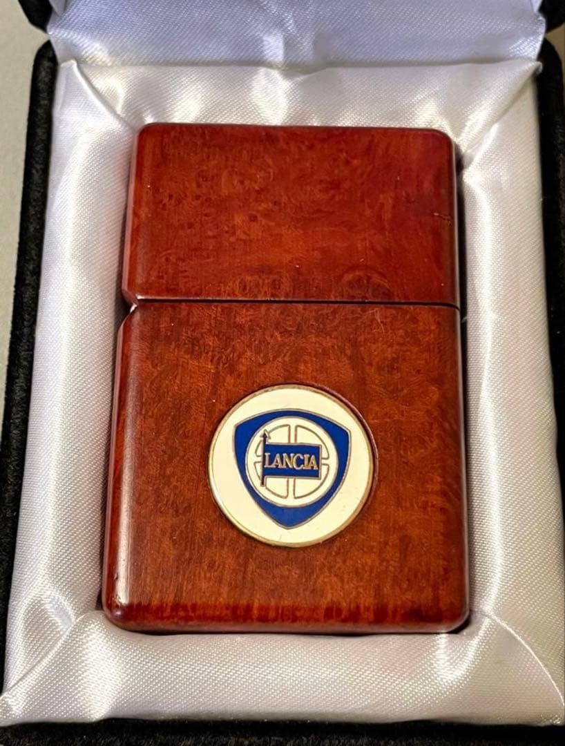 zippo briar wood, launcher metal pasted, made in 1996, unused item