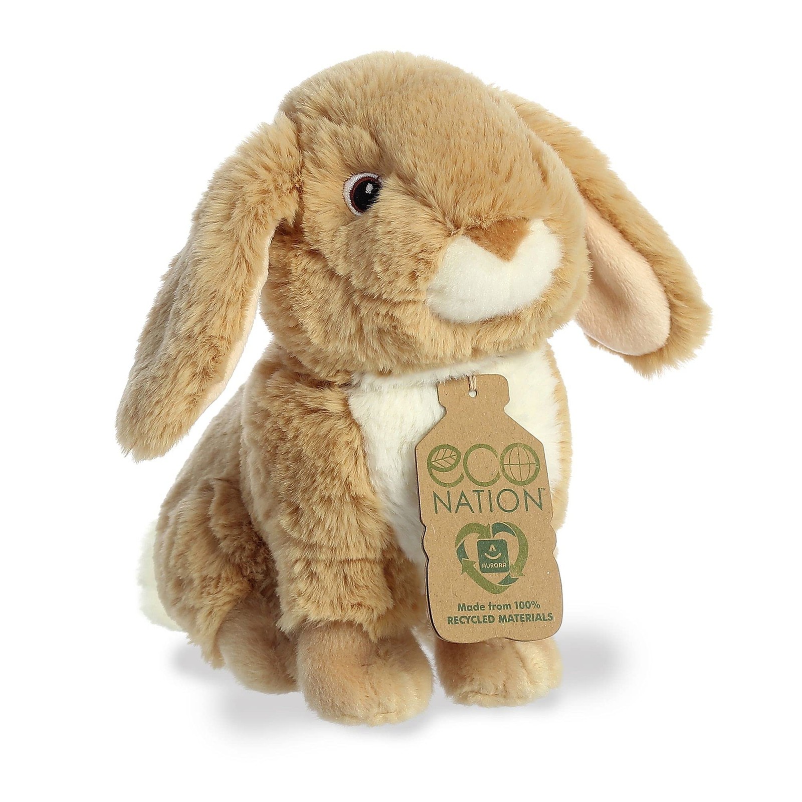 Aurora – Eco Nation – 9″ Lop-Eared Rabbit Tan