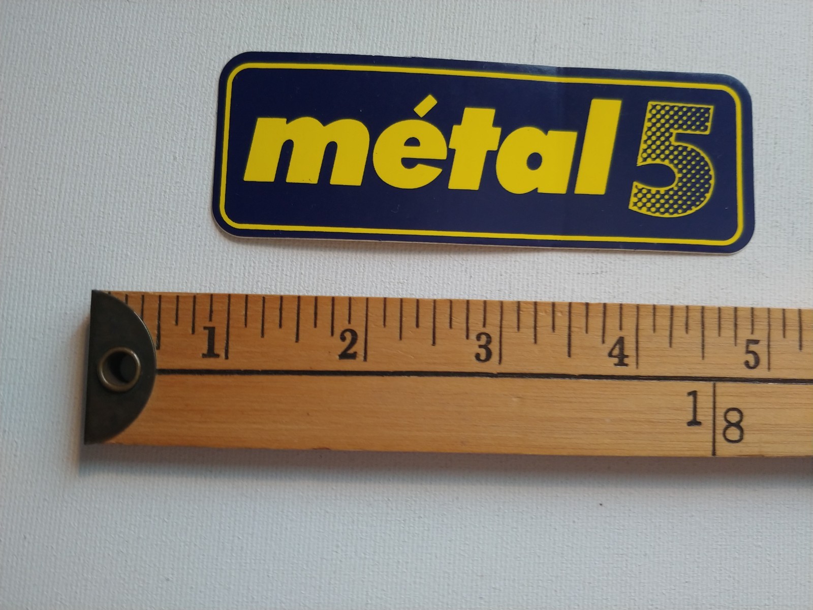 * 1 FRENCH FRANCE METAL 5 GAS OIL DIESEL STICKER DECAL AUTO-COLLANT *