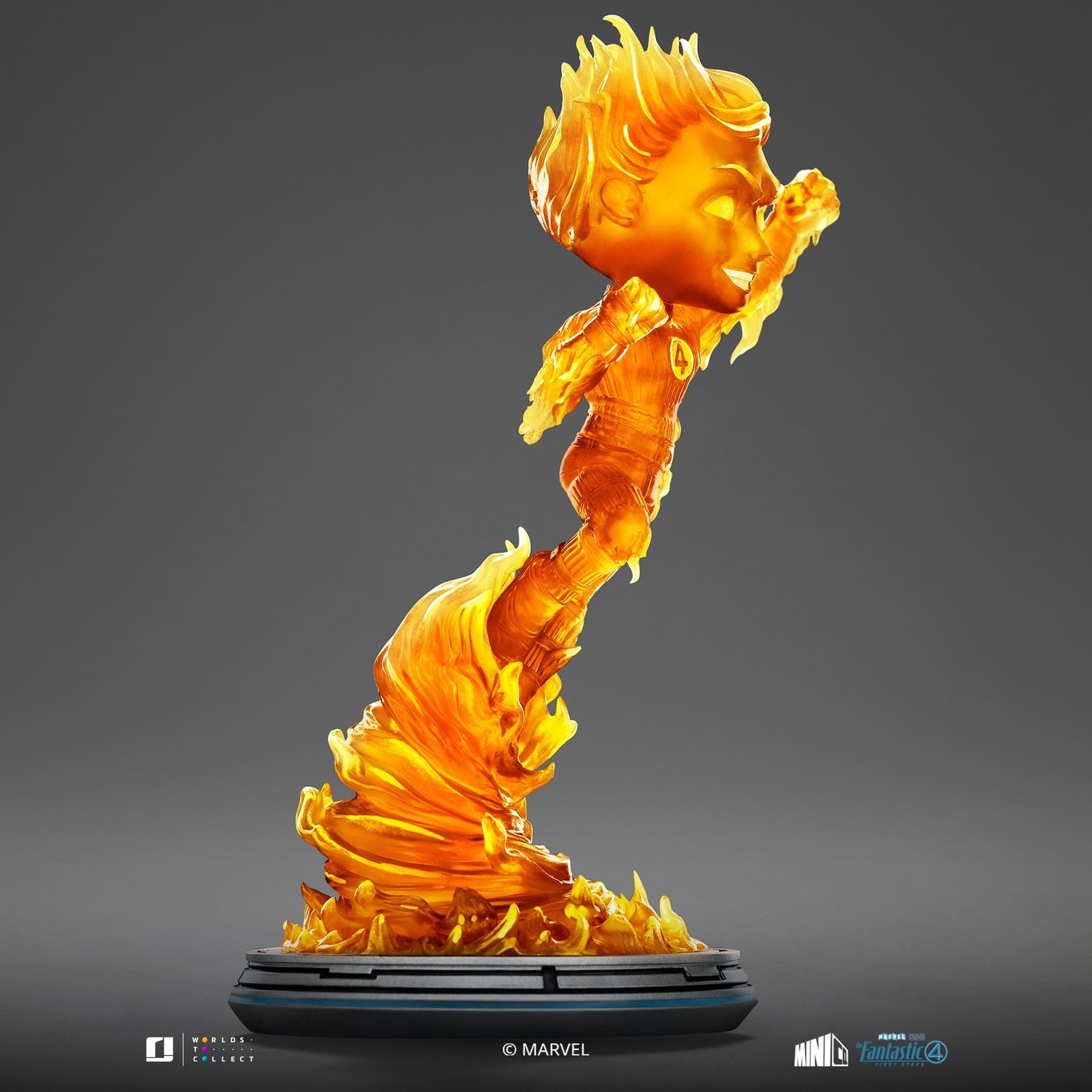 Iron Studios Human Torch Statue – Fantastic Four, 8.2″ PVC Collectible Figure