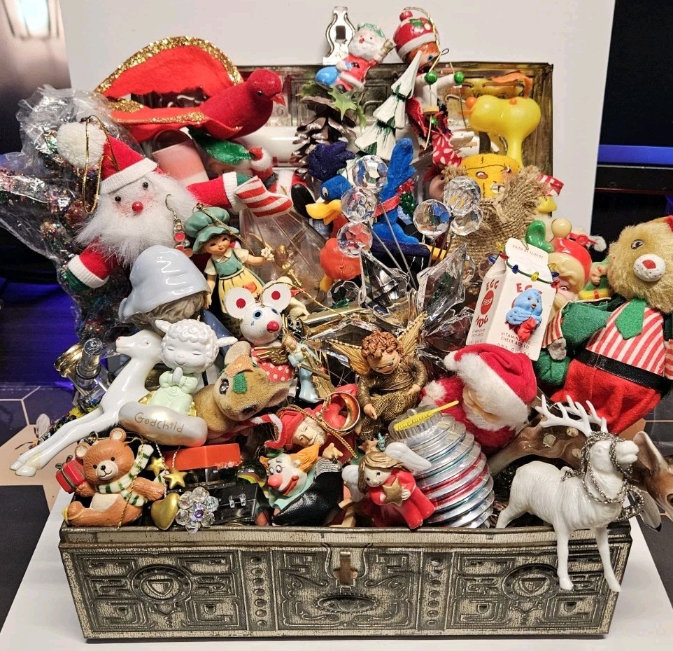 Huge Vintage Junk Drawer Lot Collectibles Box Resellers Bulk Wholesale Treasures