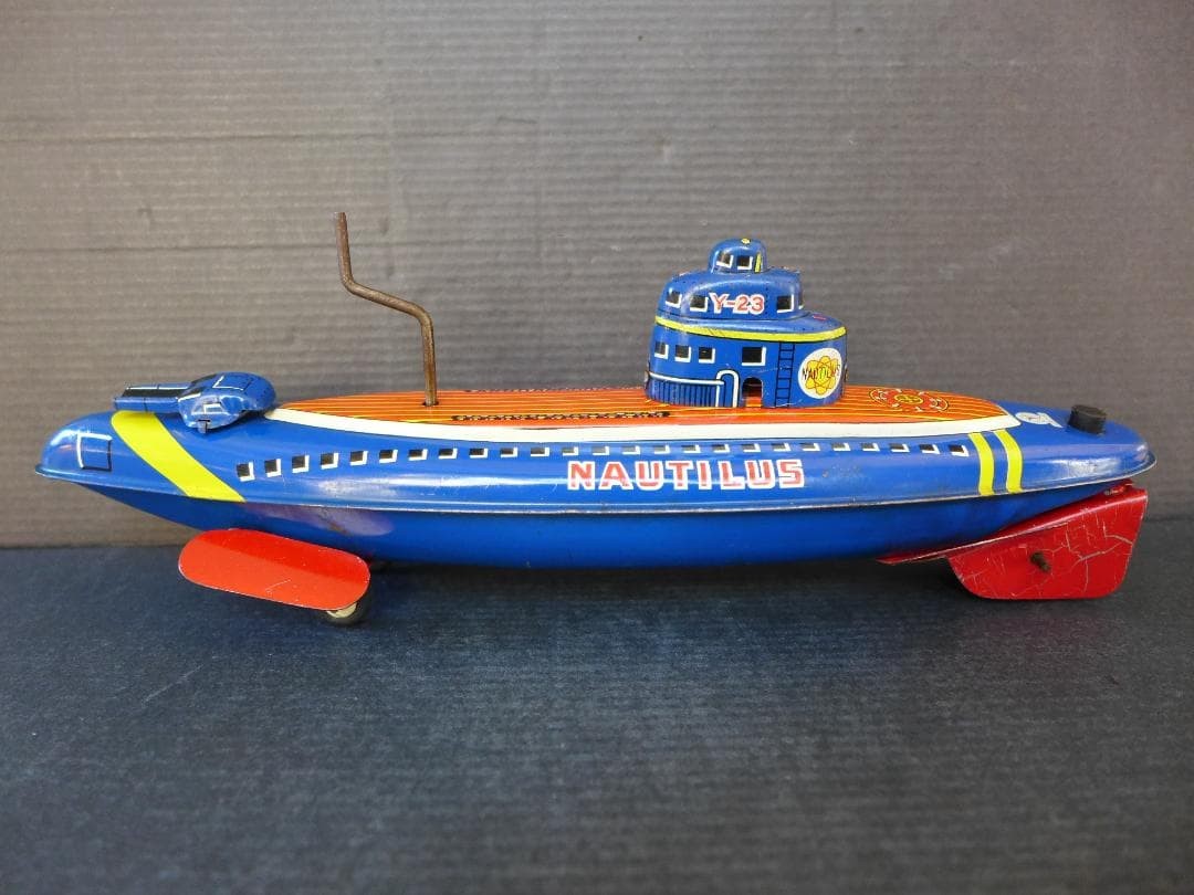 Period item [Good condition] Yonezawa toys Nautilus tin old toy Made in Japan