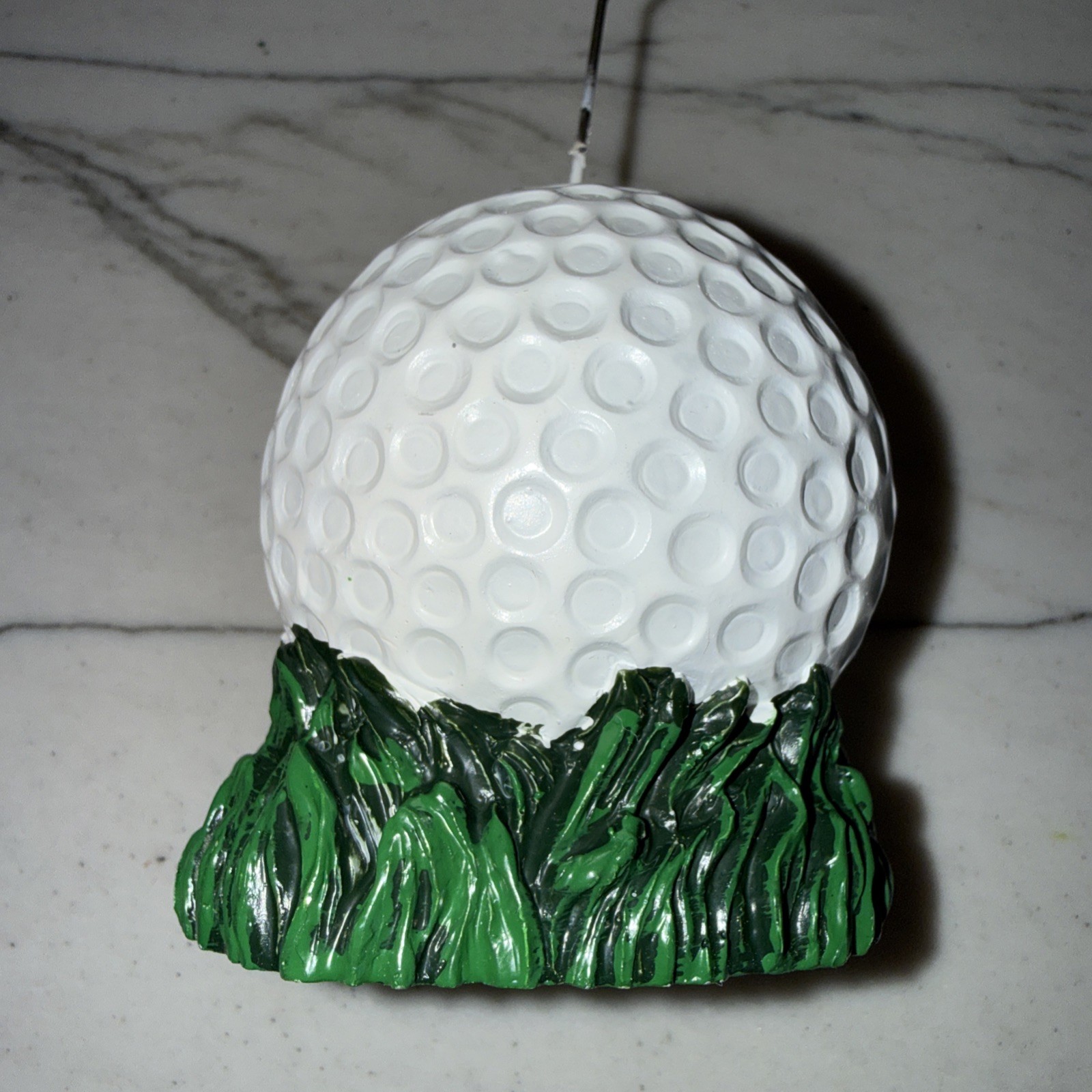 Beistle Golf Ball Photo/Balloon (7) Holders White & Green