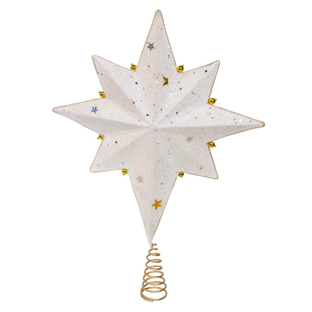 Kurt Adler Blue & Platinum Bethlehem Star Treetop
