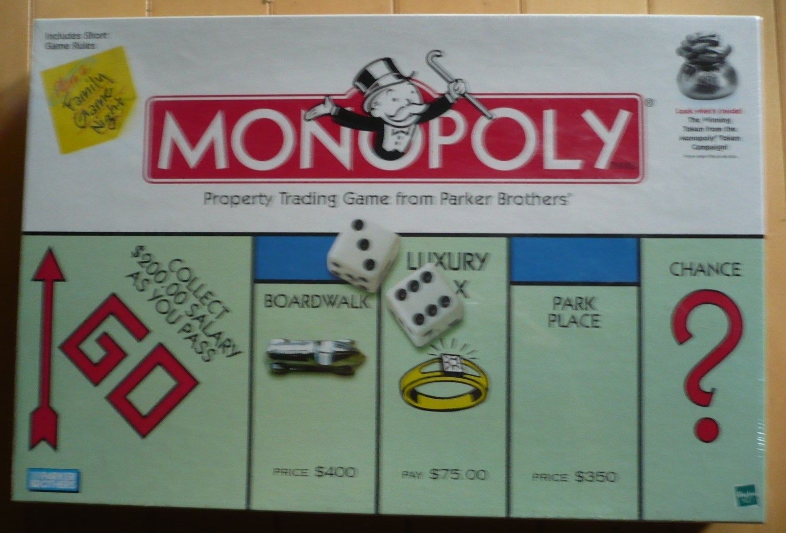 MONOPOLY BOARD GAME, SEALED Boardgame, PARKER BROTHERS, 1999 NEVER OPENED, GAMES